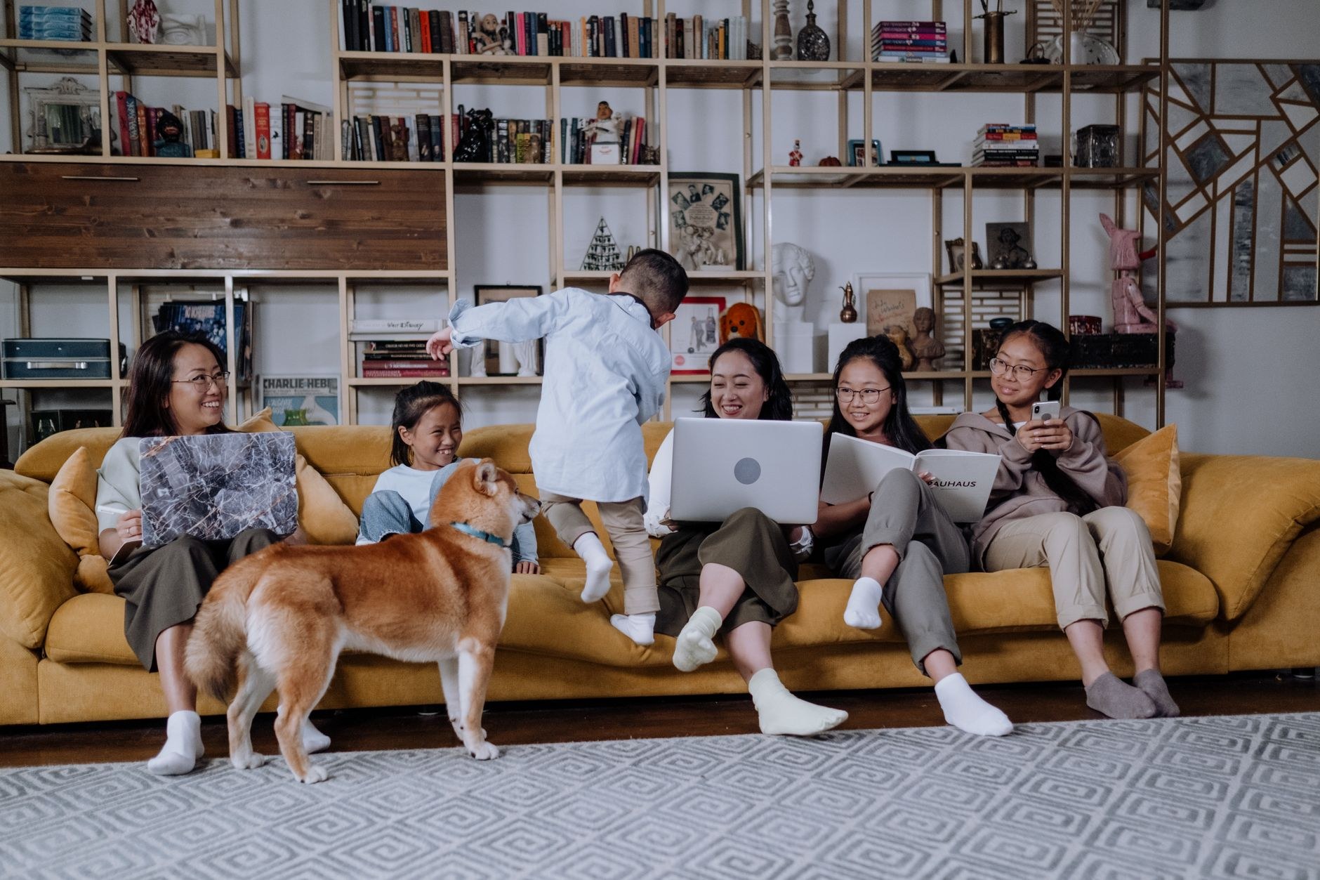 A warm, comfortable family home